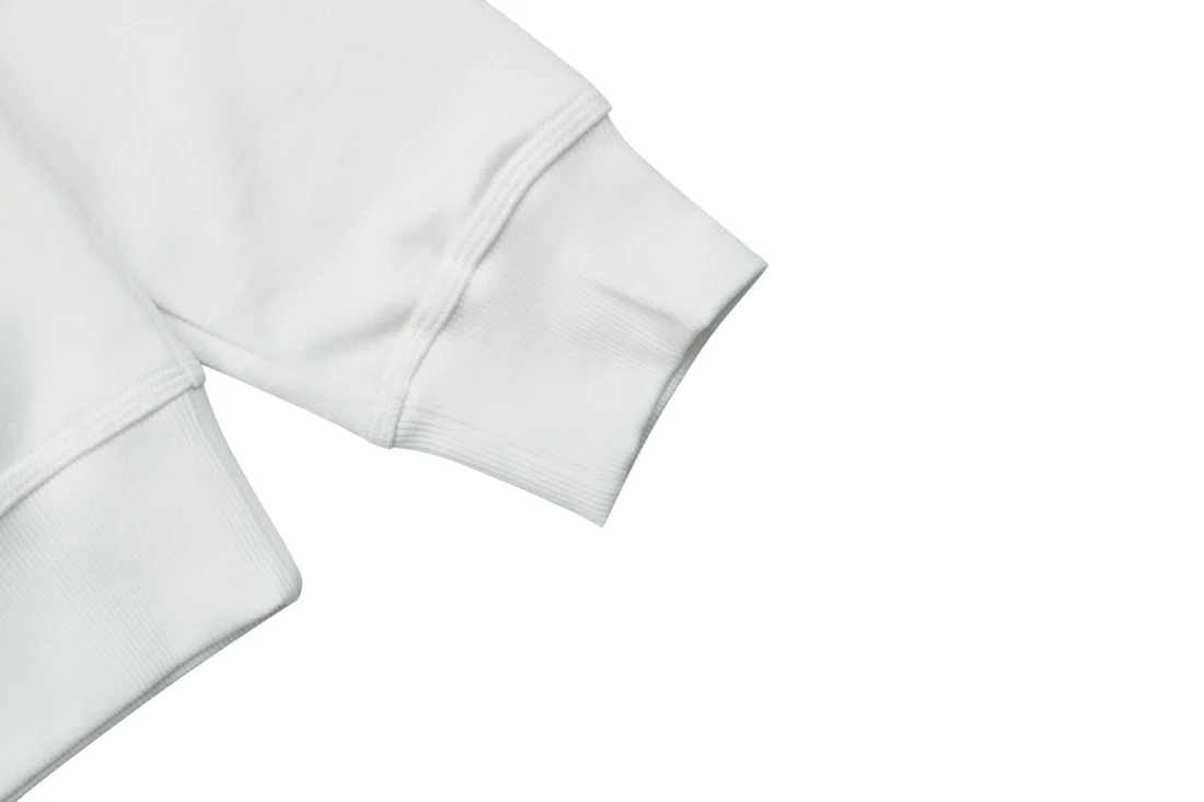 Burberry Check Equestrian Knight Embroidered Oversized Sweatshirt White Cuff