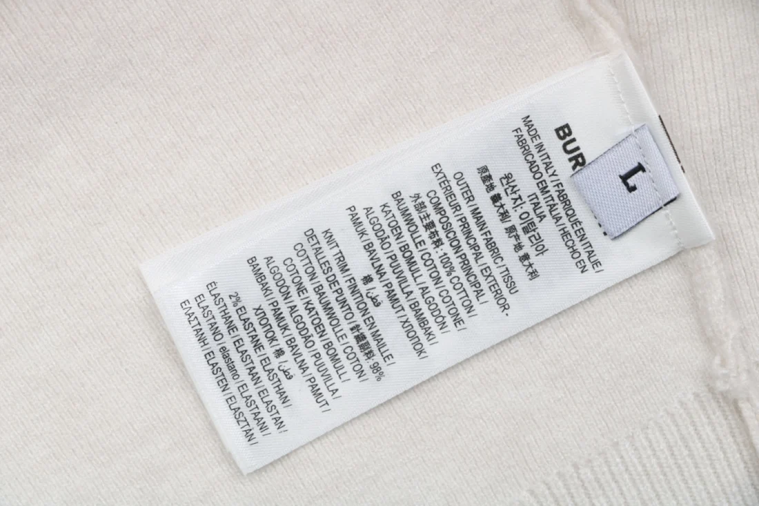 Burberry Check Equestrian Knight Logo Crewneck Sweatshirt Grey Wash label