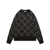 Burberry Check Pattern Crewneck Sweater