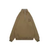Burberry Equestrian Knight Check Half-Zip Sweatshirt (Brown/Black)