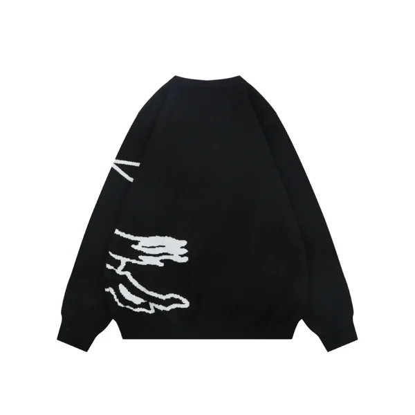 Burberry Equestrian Knight Line Art Crewneck Sweater Back view