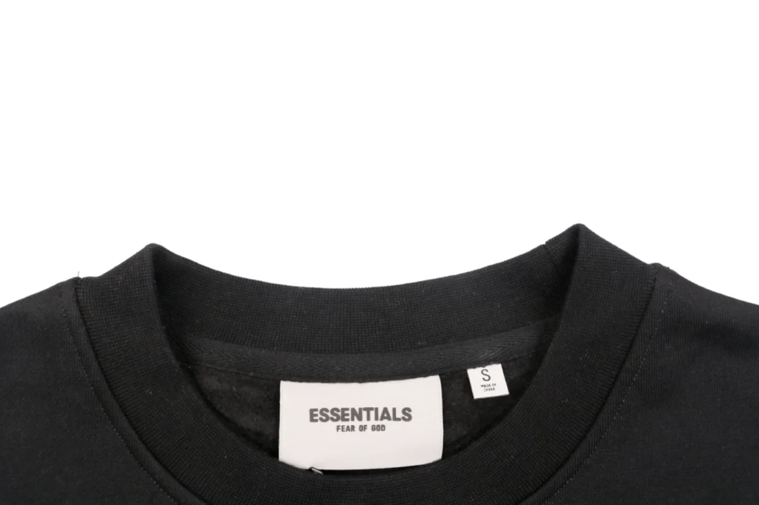 Fear of God Essentials Arch Logo Crewneck Sweatshirt Grey Collar