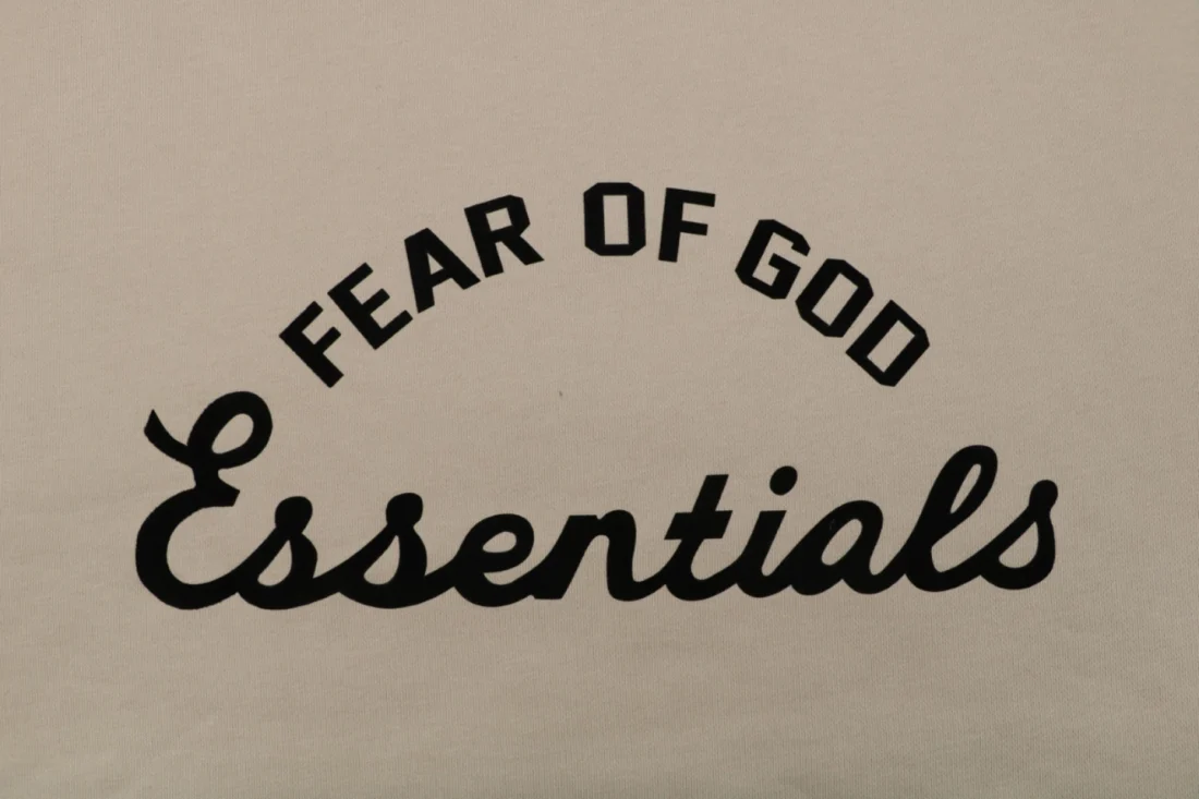 Fear of God Essentials Arch Logo Crewneck Sweatshirt Khaki Front Brand