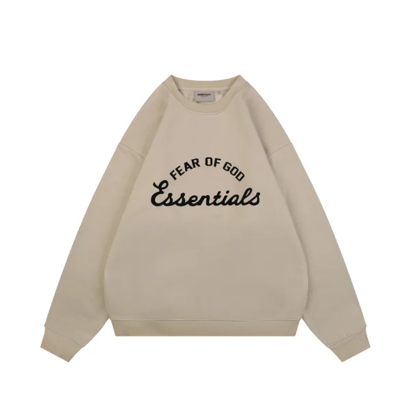 Fear of God Essentials Arch Logo Crewneck Sweatshirt (Khaki/Grey/Black)
