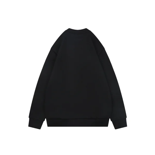Fendi Monster Eyes Embroidered Crewneck Sweatshirt Black Back view
