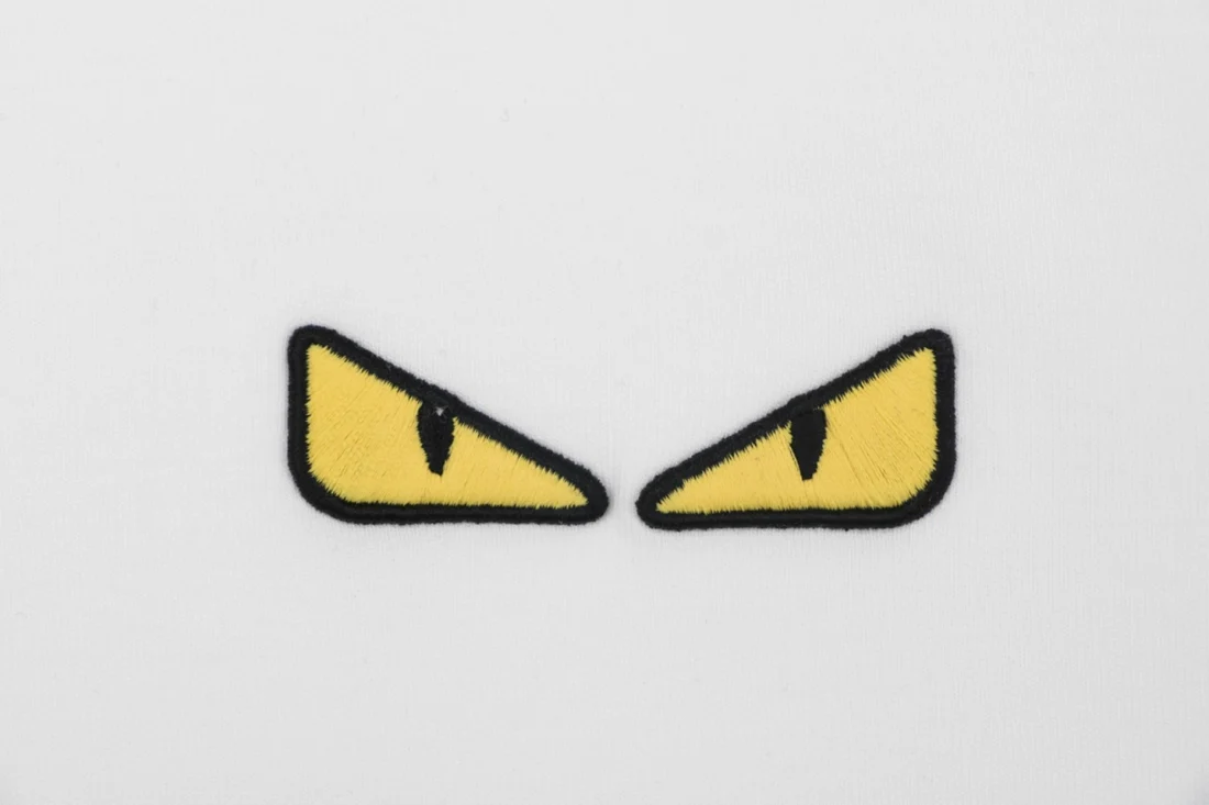 Fendi Monster Eyes Embroidered Crewneck Sweatshirt White Brand