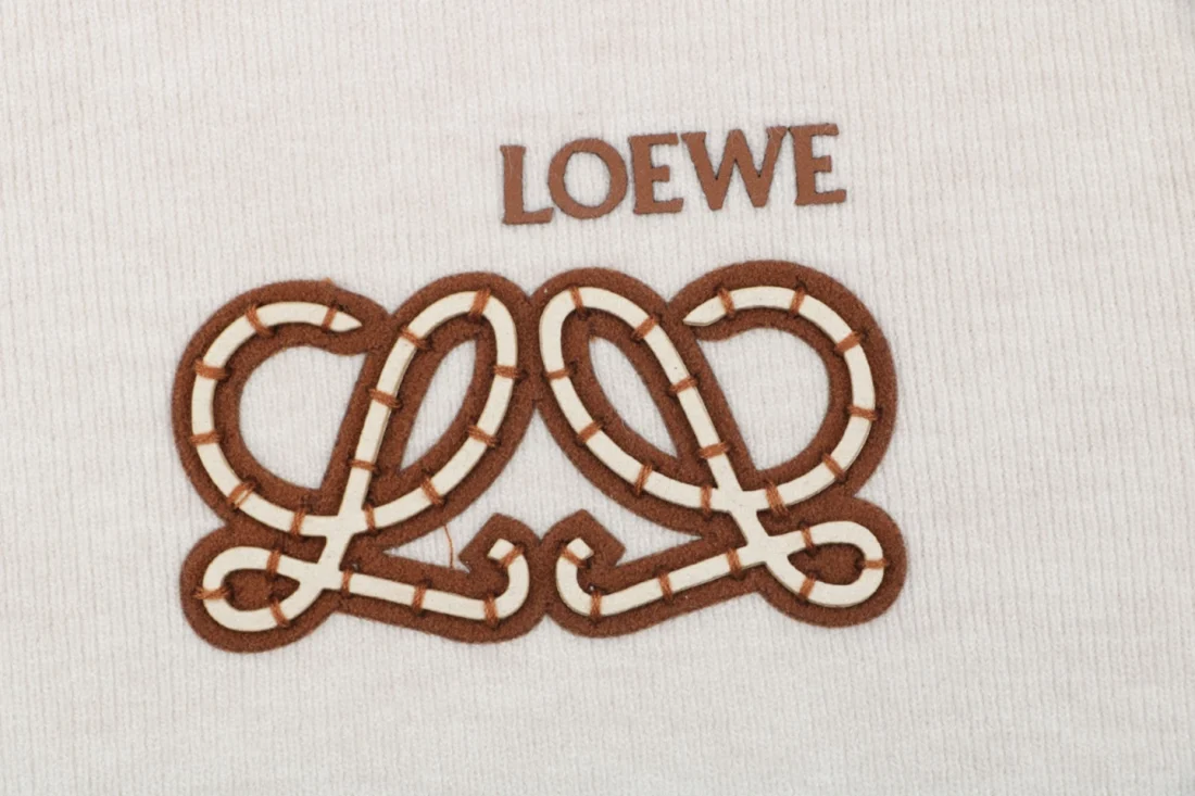 Loewe Anagram Embroidered Crewneck Sweatshirt Grey Brand