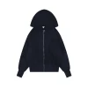 Loewe Anagram Embroidered Wool Blend Zip-Up Hoodie