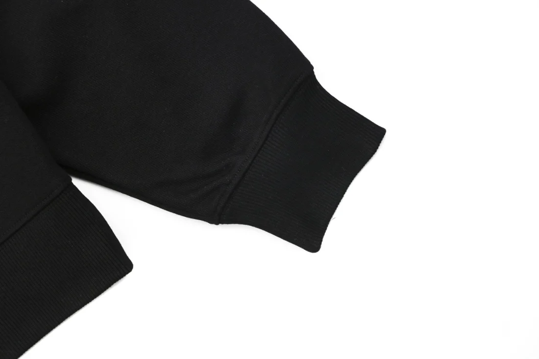 Loewe Embroidered Script Logo Oversized Hoodie Black Cuff