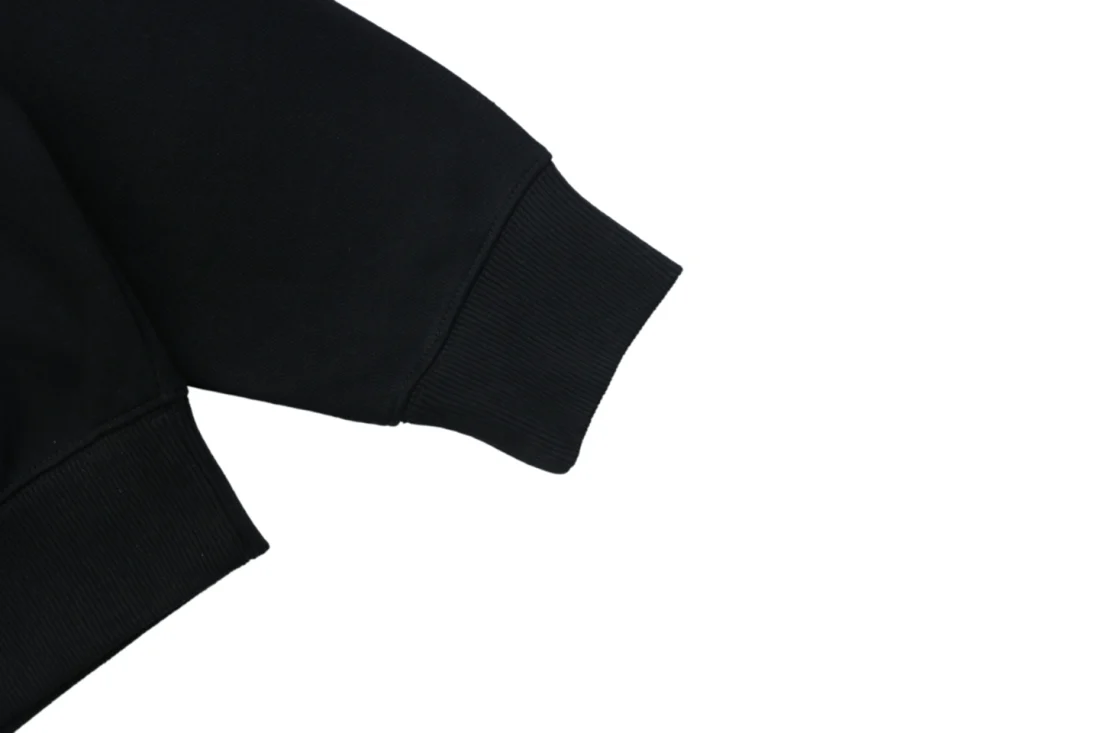 Loewe Floral Anagram Print Oversized Sweatshirt Black Cuff