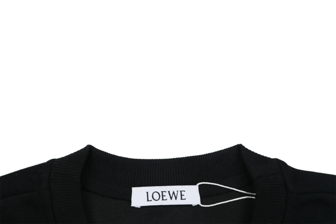 Loewe Floral Anagram Print Oversized Sweatshirt (White/Black)