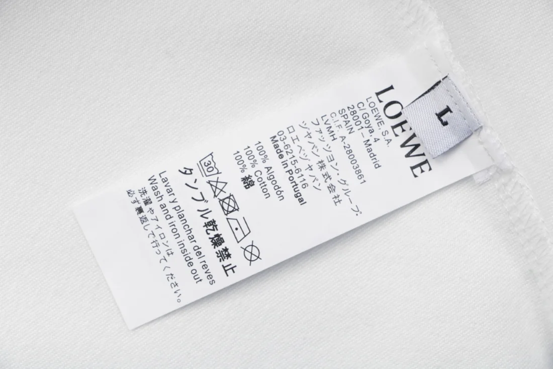 Loewe Floral Anagram Print Oversized Sweatshirt White Wash label
