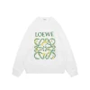 Loewe Floral Anagram Print Oversized Sweatshirt (White/Black)