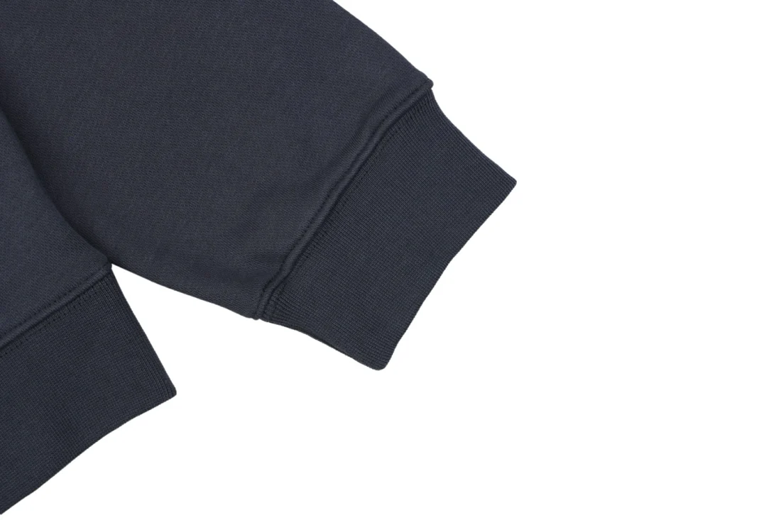 Loewe Tonal Anagram Embroidered Crewneck Sweatshirt Navy Cuff