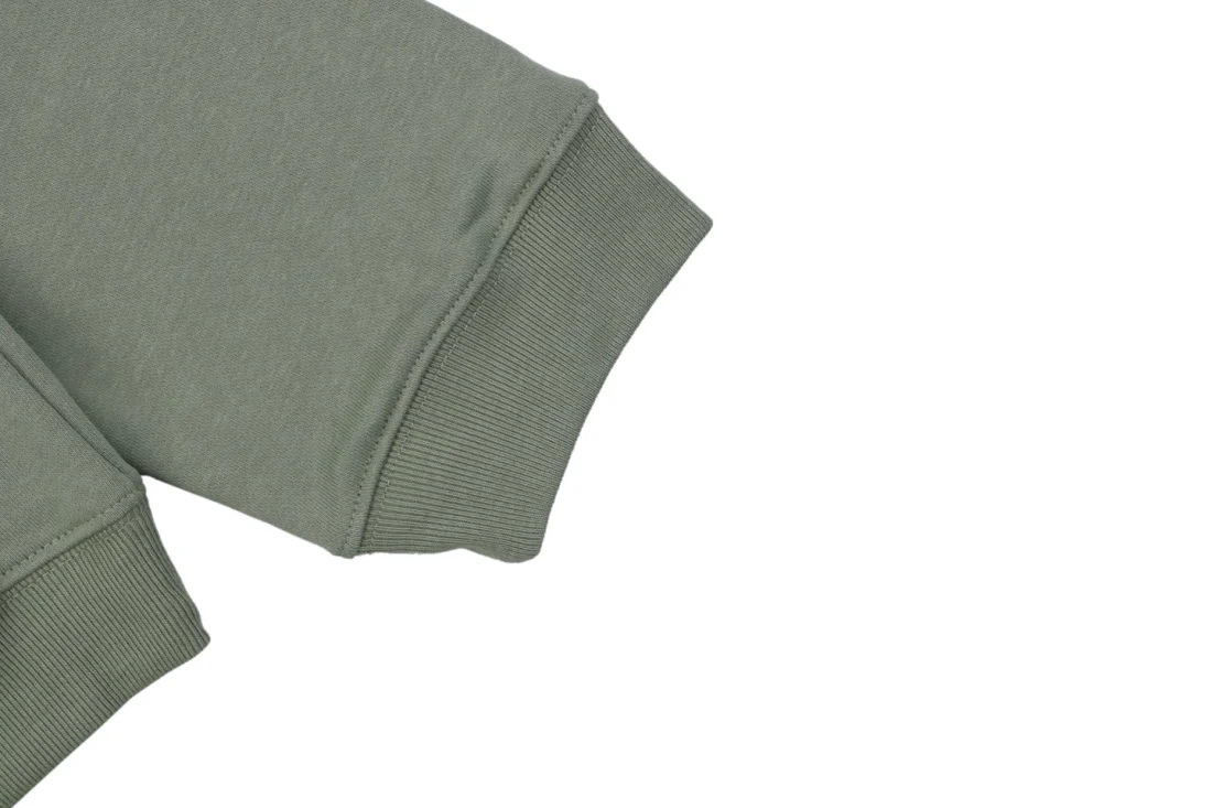 Loewe Tonal Anagram Embroidered Crewneck Sweatshirt Green Cuff