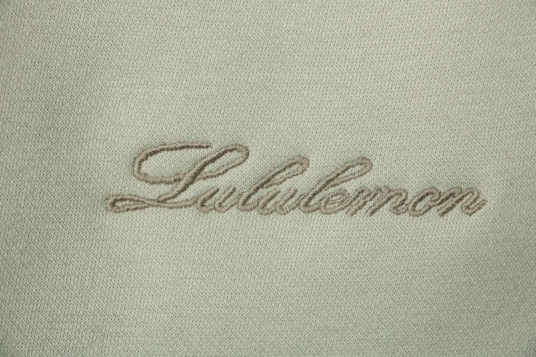 Lululemon Signature Embroidered Logo Oversized Fleece Jogger Pants Green Brand