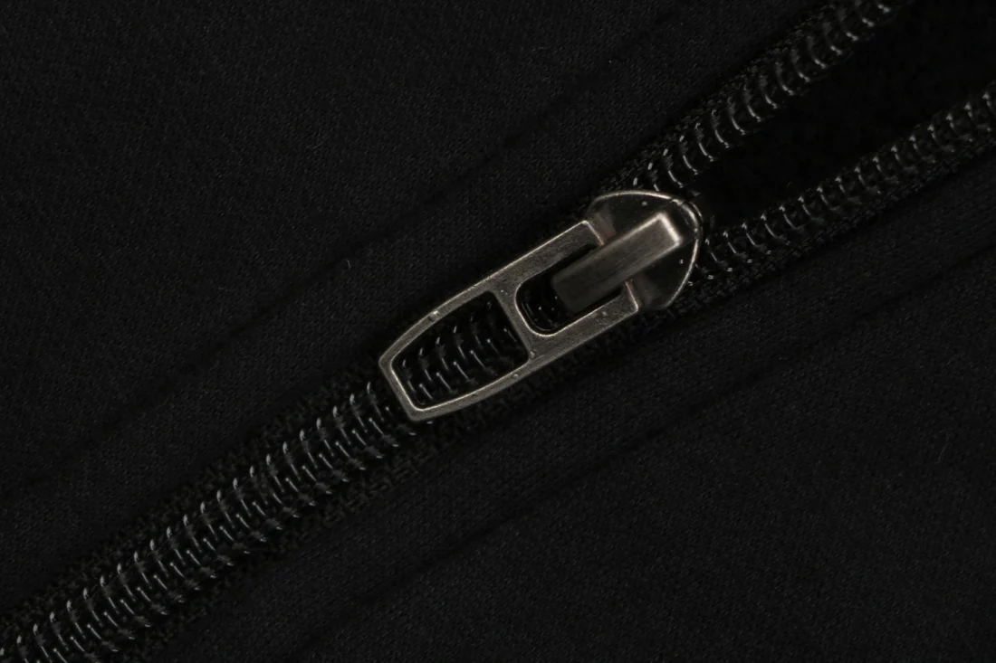 Lululemon Signature Embroidered Logo Oversized Full Zip Hoodie Black Zipper puller