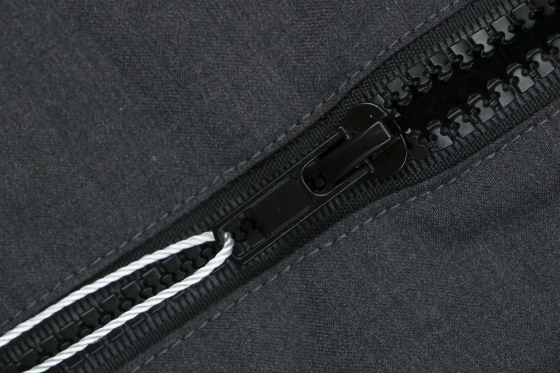 Maison Margiela Contrast Zip Wool Bomber Jacket Zipper puller