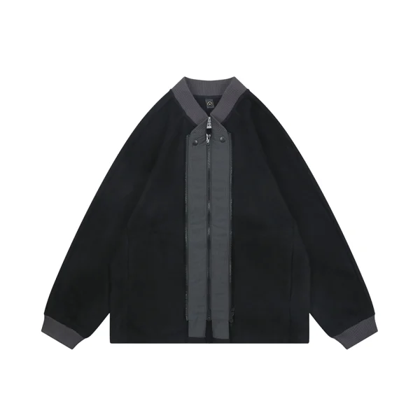Maison Margiela Contrast Zip Wool Bomber Jacket Front view