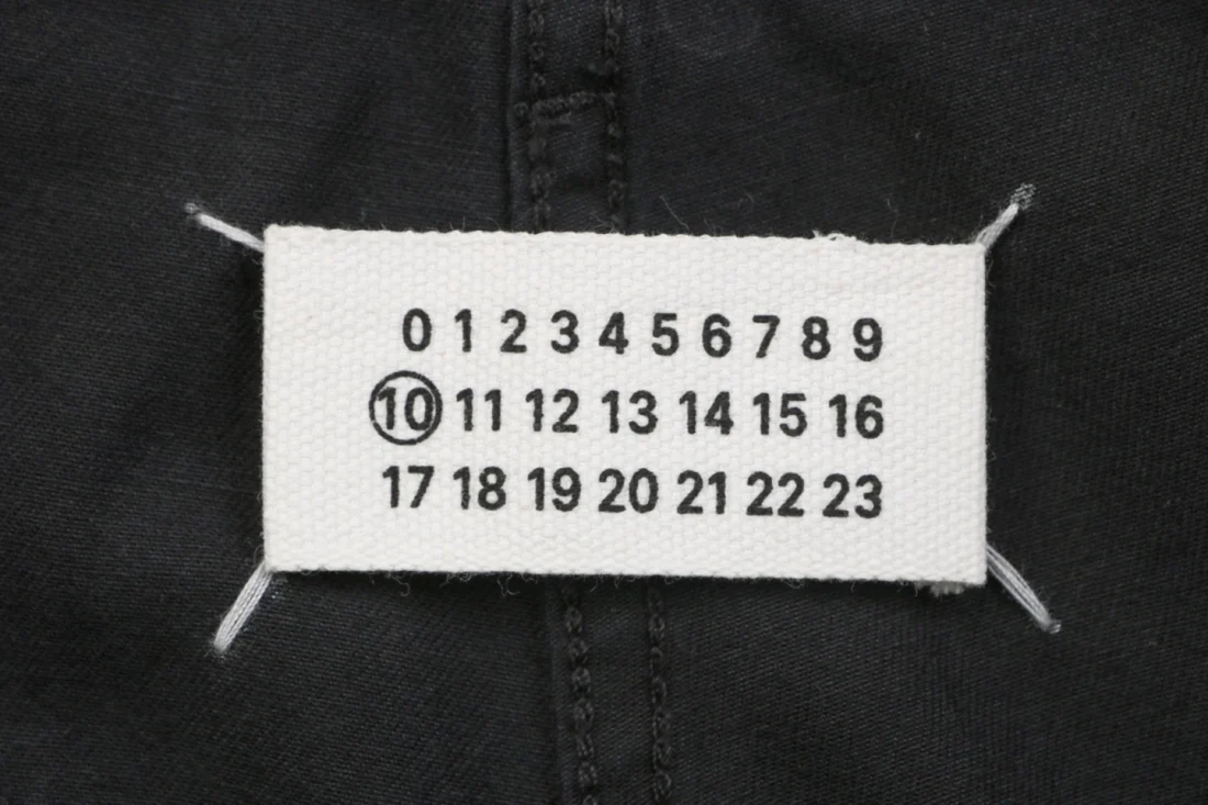 Maison Margiela Four-Stitch Straight-Leg Pants Brand label