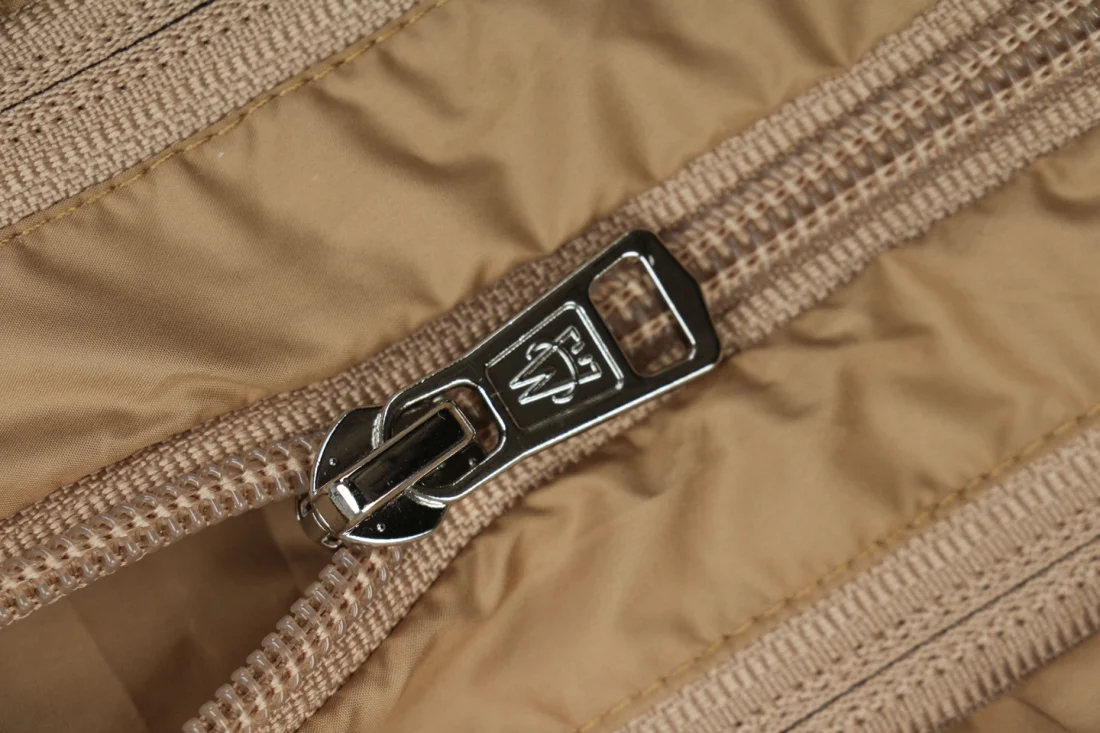 Moncler 3-in-1 Detachable Down Vest and Jacket Brown Zipper puller