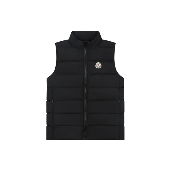 Moncler Alcibia Stand Collar Down Vest Black Front view