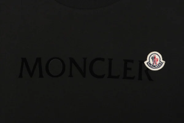 Moncler Felt Logo Patch Lettering Shirt Black Brand