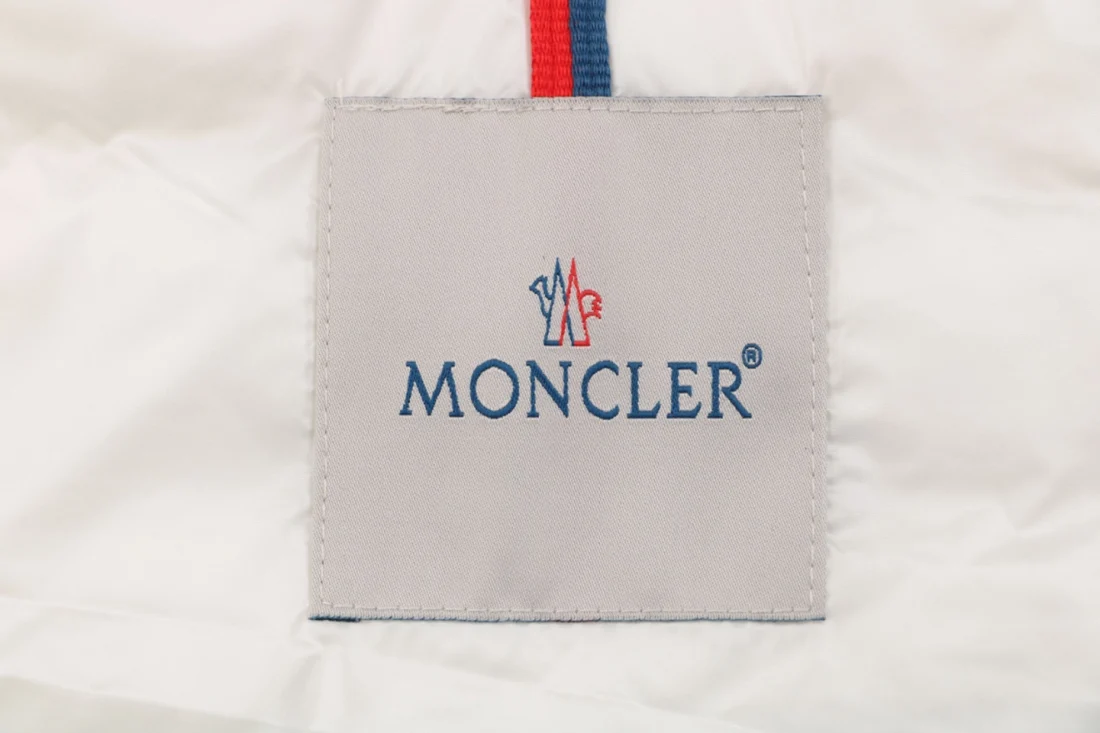 Moncler Ghany Quilted Down Vest White Brand label