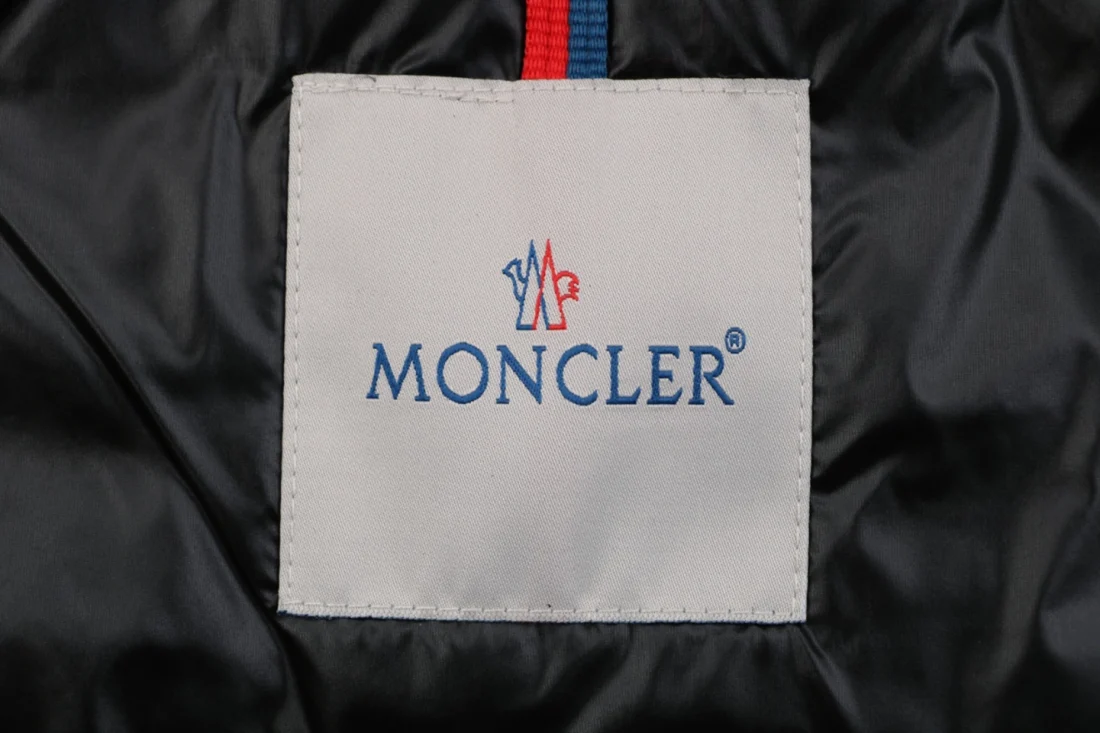 Moncler Ghany Quilted Down Vest Black Brand label