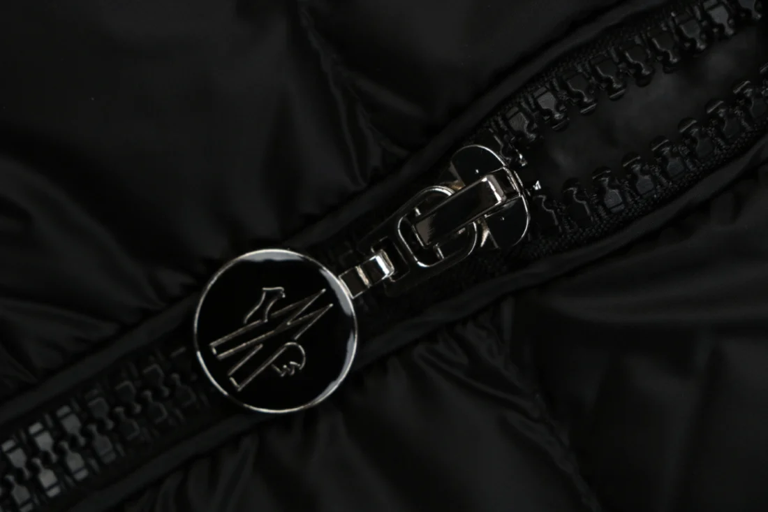 Moncler Ghany Quilted Down Vest Black Zipper puller