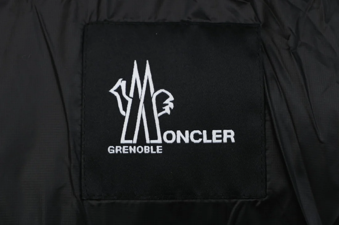 Moncler Grenoble Hooded Down Puffer Jacket Black Brand label