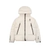 Mxxcler Grenoble Hooded Down Puffer Jacket (White/Black)
