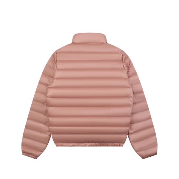 Moncler Lans Women’s Lightweight Down Puffer Jacket Pink Back view