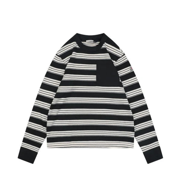 Moncler Striped Wool Blend Crewneck Sweater Front view