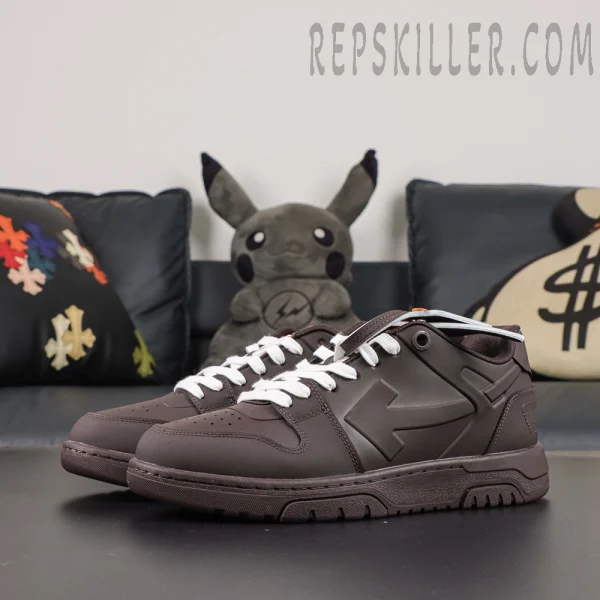 Off-White Out Of Office Molded 'Chocolate/Off-White'