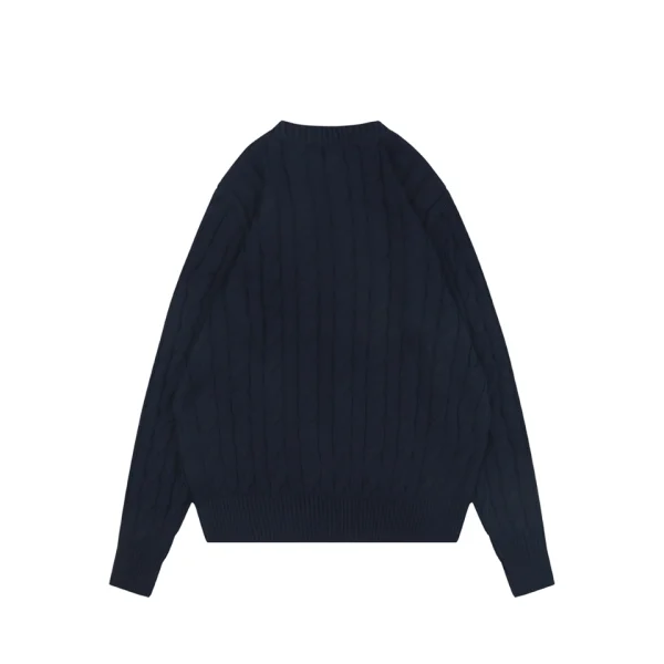 Ralph Lauren Cable-Knit Pony Logo Crewneck Sweater Back view