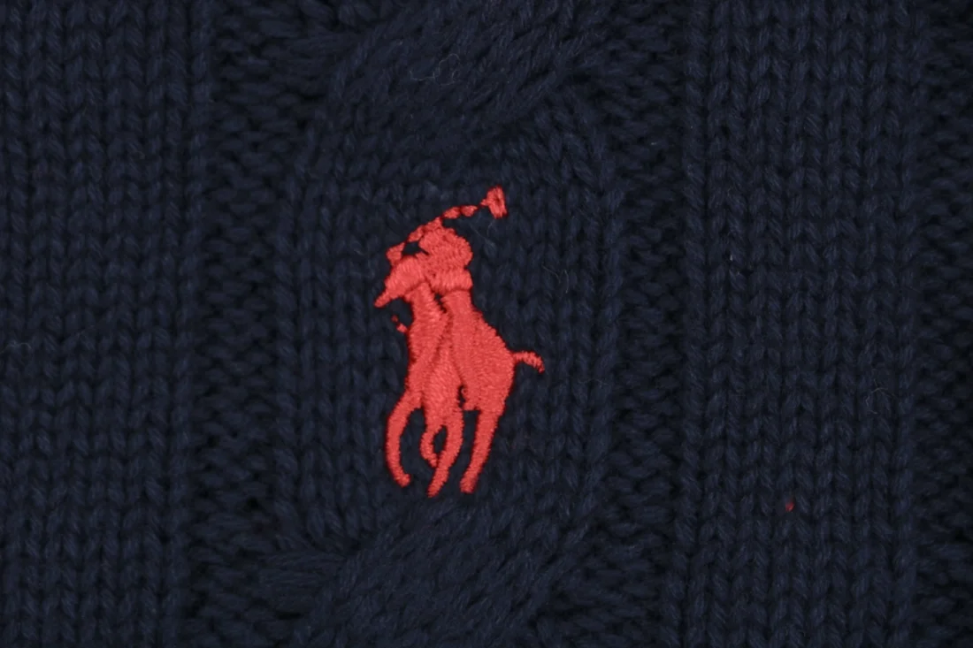 Ralph Lauren Cable-Knit Pony Logo Crewneck Sweater Brand