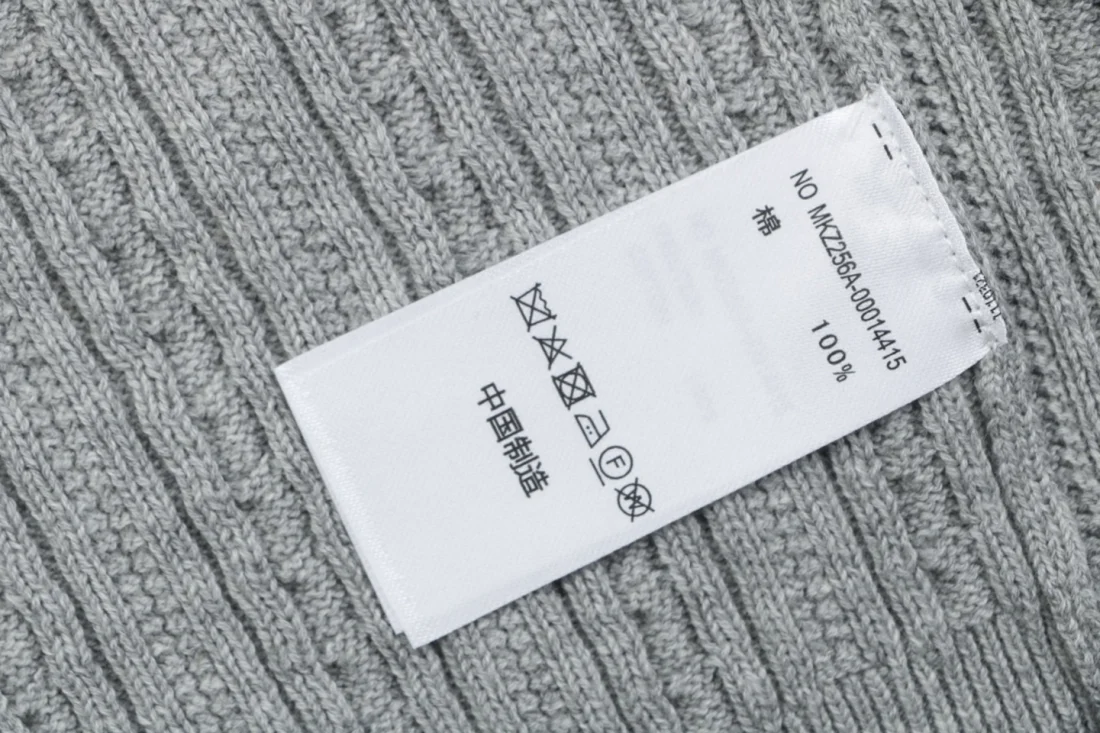 Ralph Lauren Pony Cable-Knit Half-Zip Sweater Grey Wash label