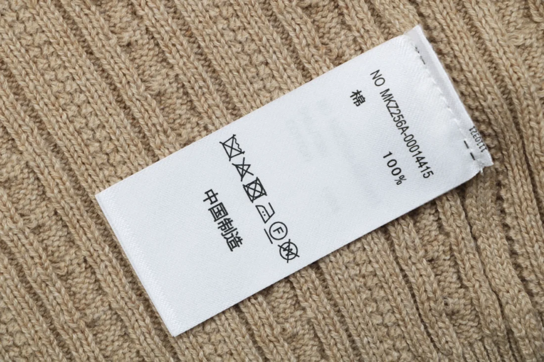 Ralph Lauren Pony Cable-Knit Half-Zip Sweater Brown Wash label