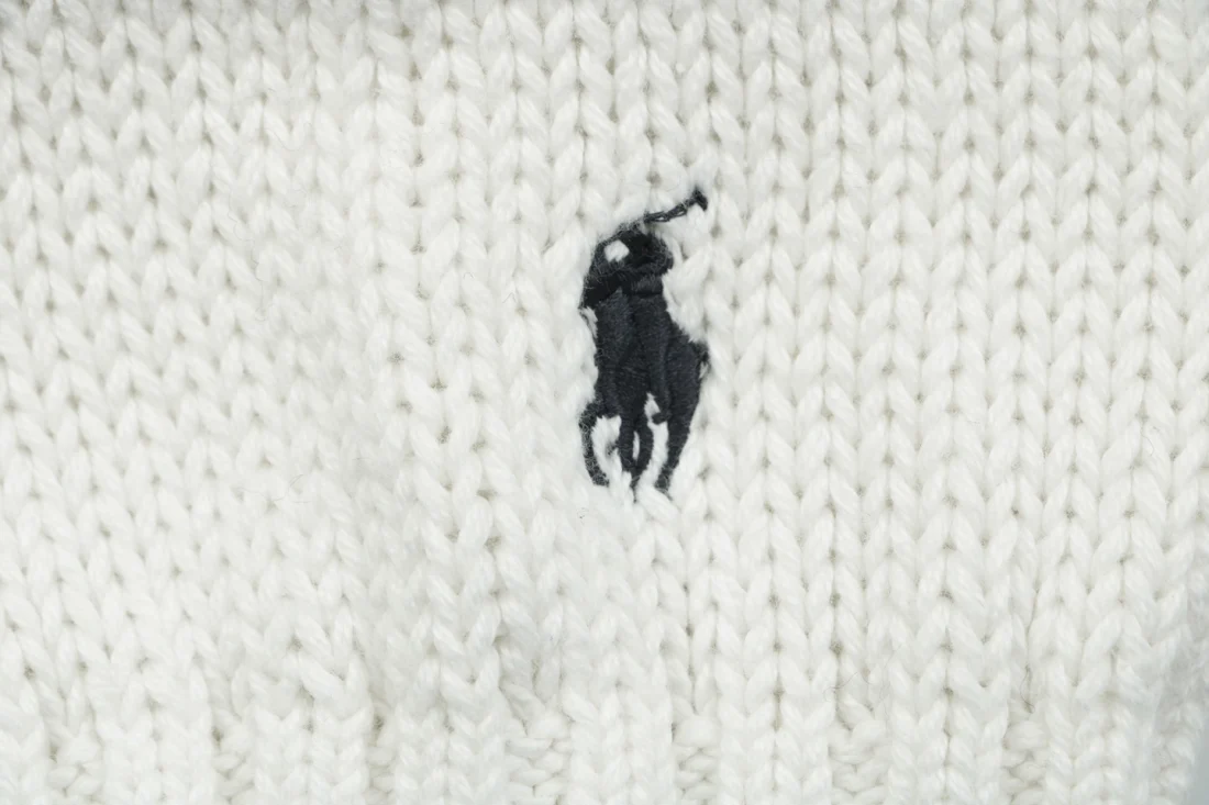 Ralph Lauren Pony Embroidered Sleeve Cotton Crewneck Sweater Brand