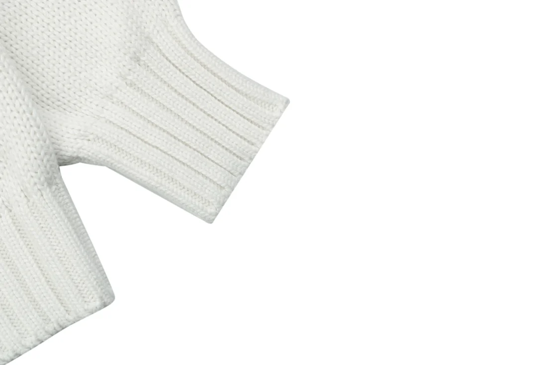 Ralph Lauren Pony Embroidered Sleeve Cotton Crewneck Sweater Cuff