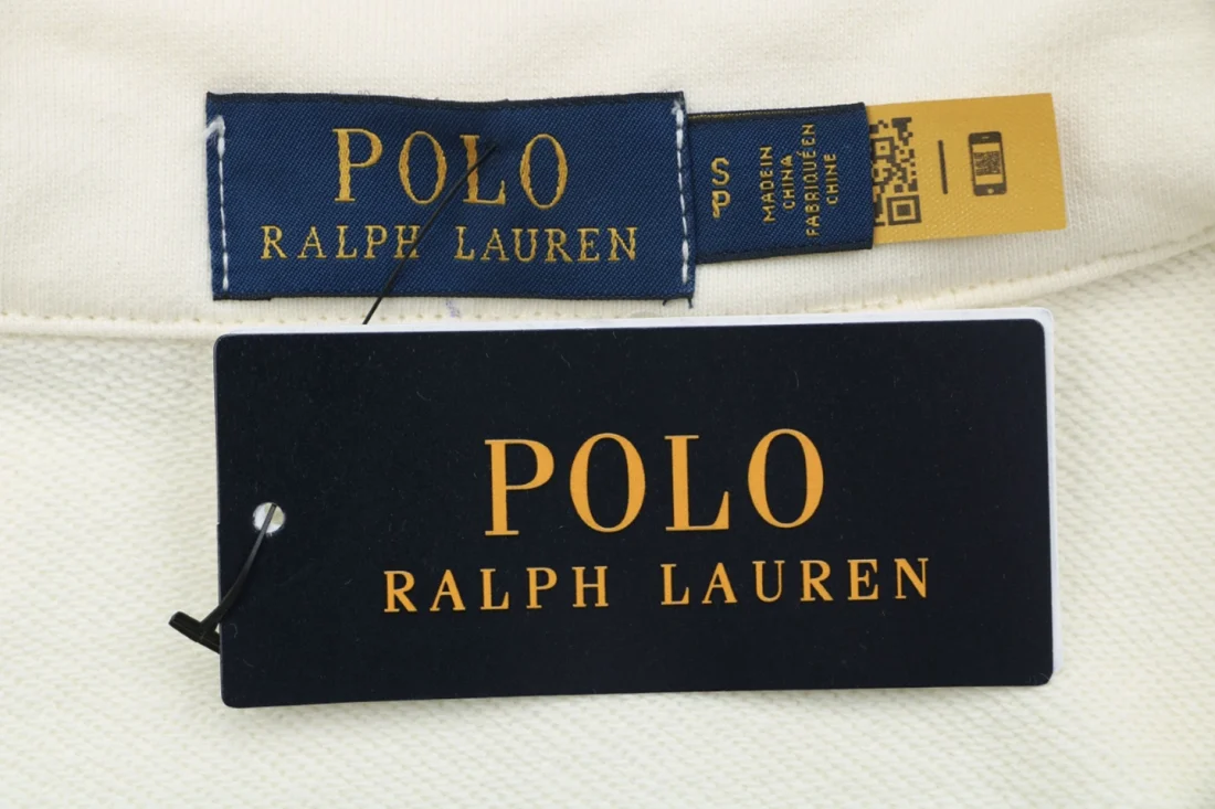 Ralph Lauren Pony Logo Half-Zip Polo Collar Sweatshirt Brand label