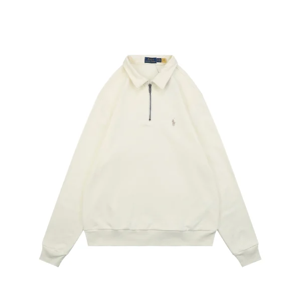 Ralph Lauren Pony Logo Half-Zip Polo Collar Sweatshirt Front view