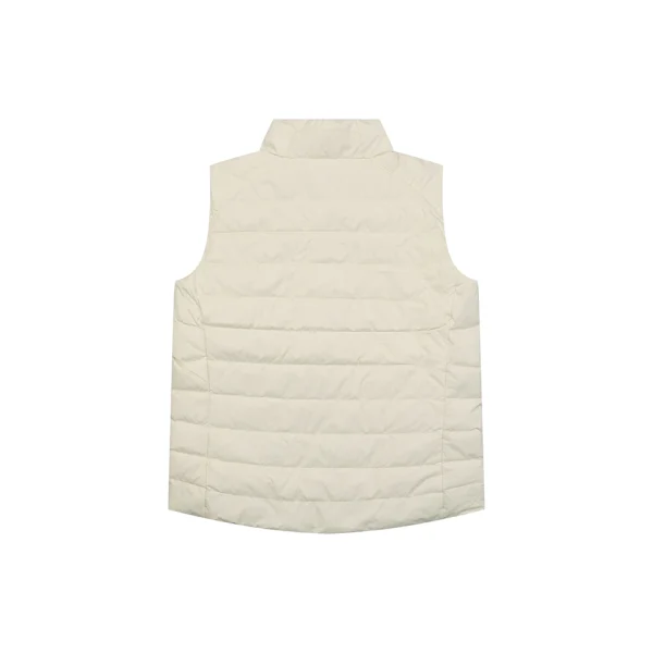 Ralph Lauren Pony Logo Quilted Down Puffer Vest Beige Back view