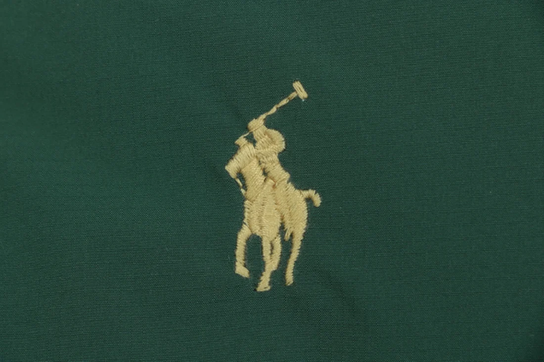 Ralph Lauren Pony Logo Zip Pocket Down Puffer Vest Green Brand