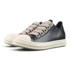 Temple Jumbolace Low 'Full Grain Cow Leather Black Milk'