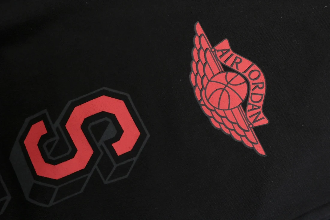 Saint Michael x Air Jordan Wings Logo Graphic Sweatpants Black