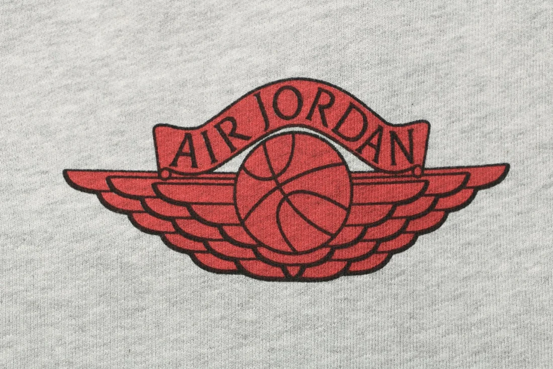 Saint Michael x Air Jordan Wings Logo Graphic Sweatpants Grey Brand Print