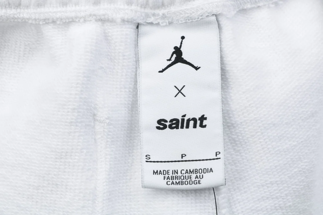 Saint Michael x Air Jordan Wings Logo Graphic Sweatpants White Brand label