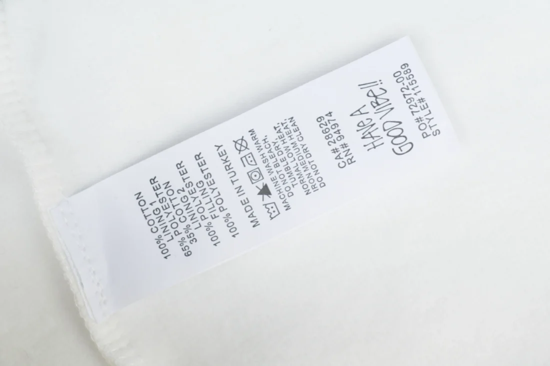 Stussy Built for the Long Haul Graphic Zip-Up Hoodie White Wash label